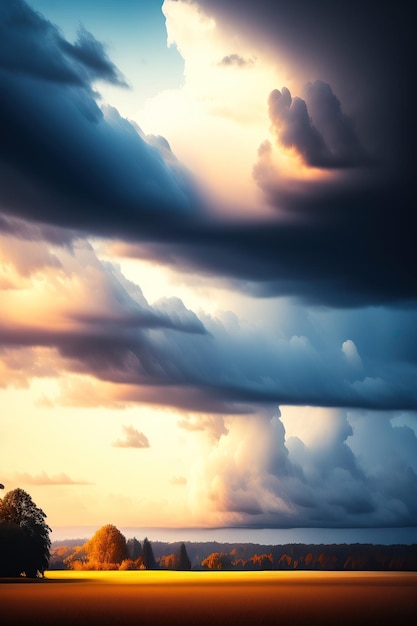 Cloudy Skies Background