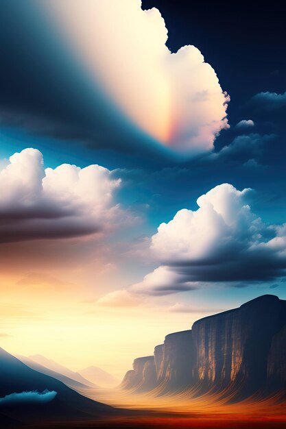 Cloudy Skies Background