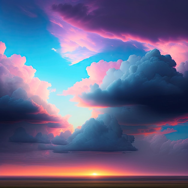 Cloudy Skies Background