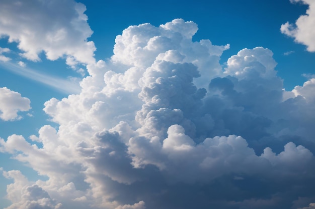 曇り空の背景 雲の背景 空の背景 白い雲の背景 AI 生成