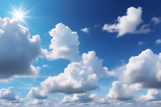 コピースペースを備えた雲の空の背景