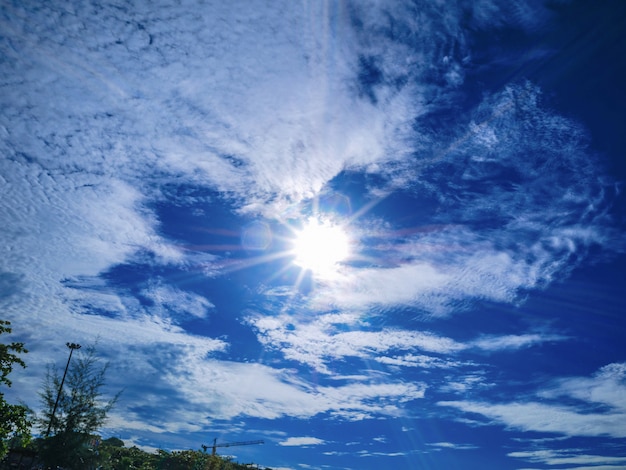 Cloudy sky and beautiful Sunlight