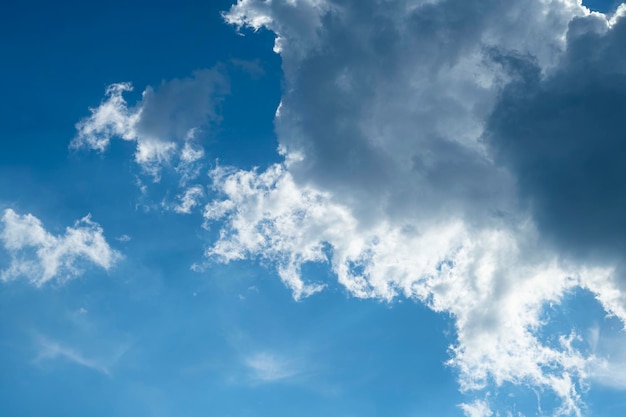 曇り空。晴天時の空の雲