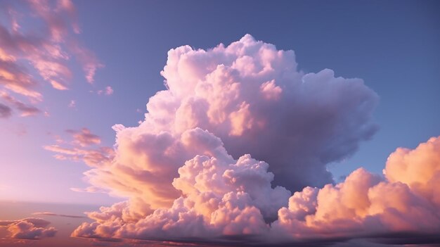 Foto cielo nuvoloso in acquerello