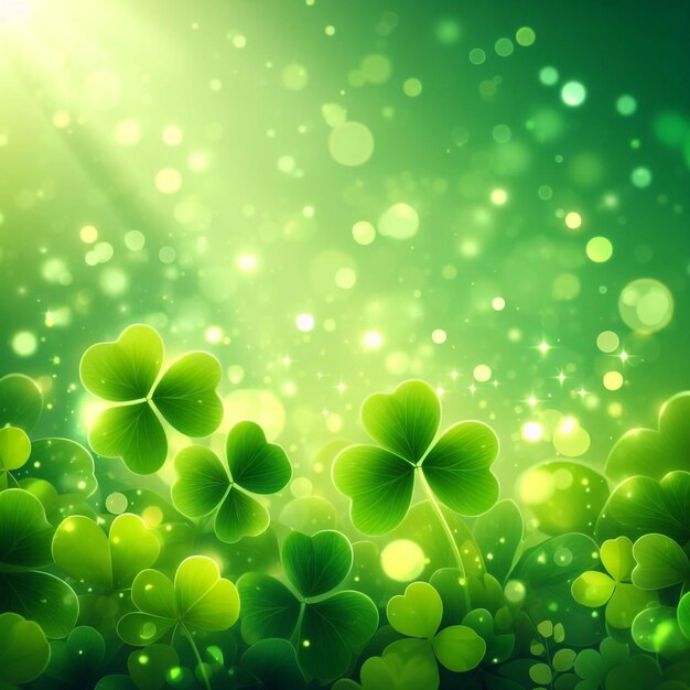 Photo clover background green background st patricks day