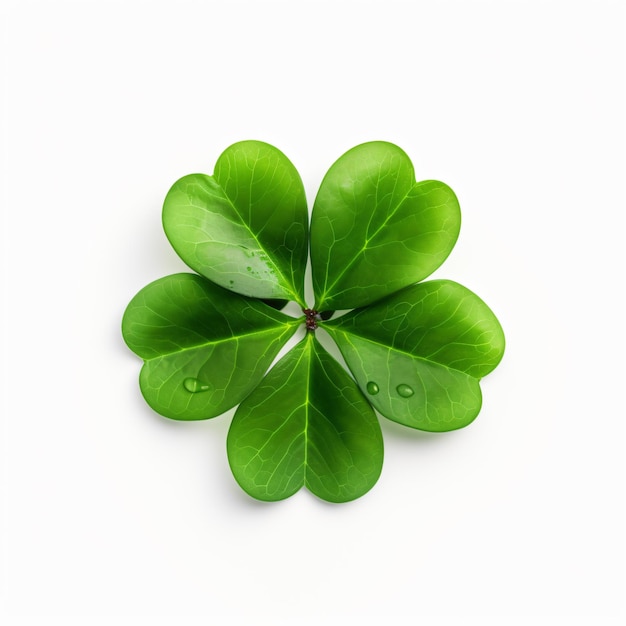 Clover leaf isolated on white background