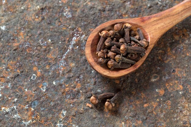 Cloves on a textured.