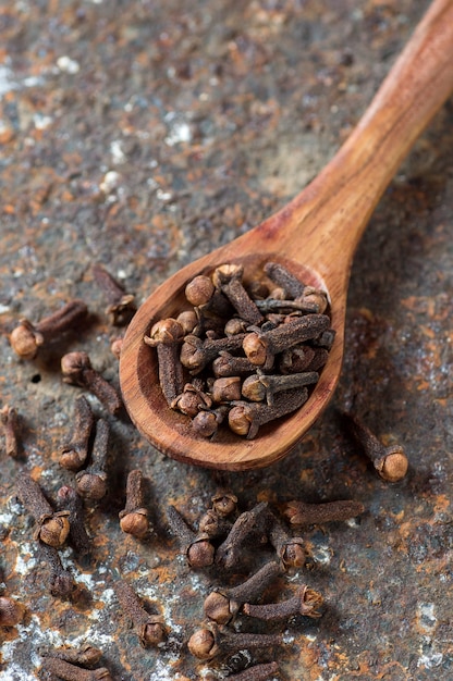 Cloves on a textured.