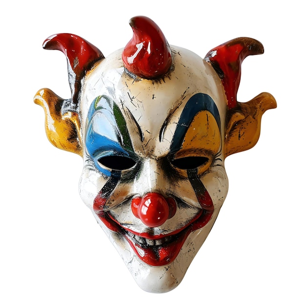 Clown mask isolated on a white background