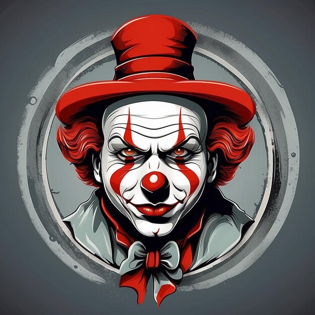 Clown theme Vector TShirt Design created with AI