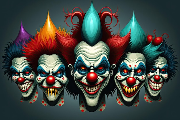 Clowns in Masks