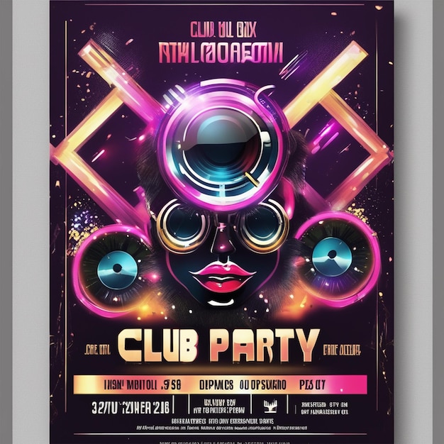 Foto flyer della festa del club