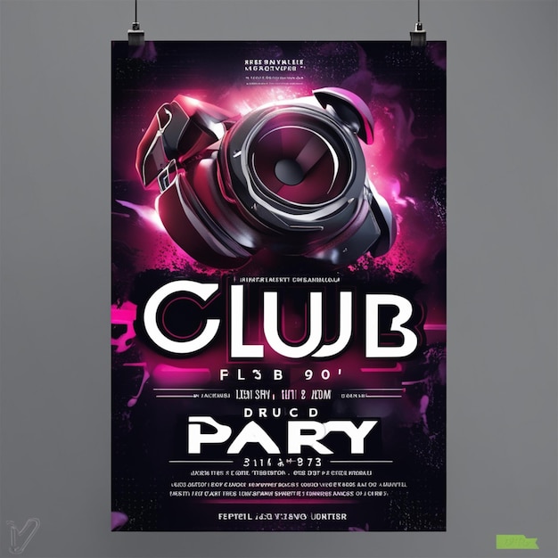 Photo club party flyer