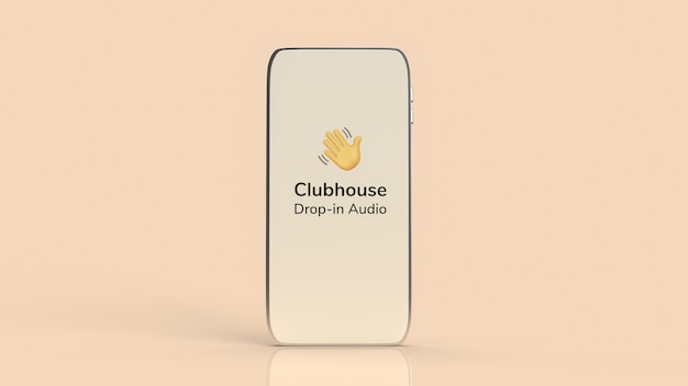 Clubhouse app for drop in audio chat application on smartphone