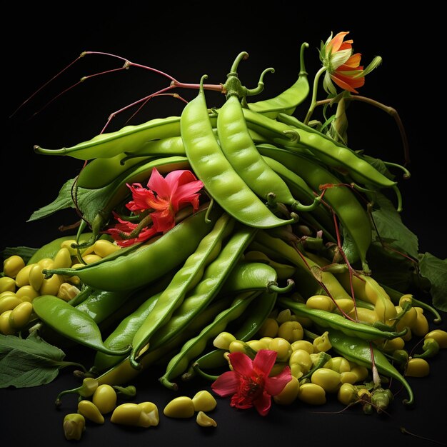 Cluster beans vegetables realistic AI Generated pictures