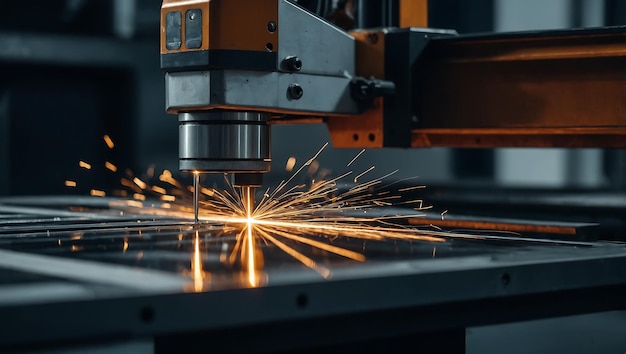 CNC Laser cutting of metal modern industrial technology Making Industrial Details