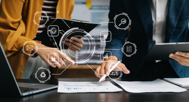 co working process team workingcoding software developer work with ar new design dashboard computer