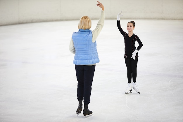 Coach Training Little Girl