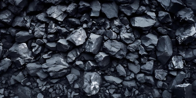 석탄 검은 질감 어두운 배경 지질학 테마 AI 생성