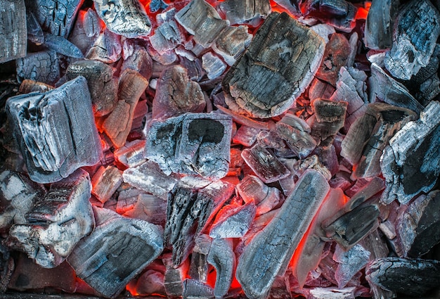 Photo coals for barbecue