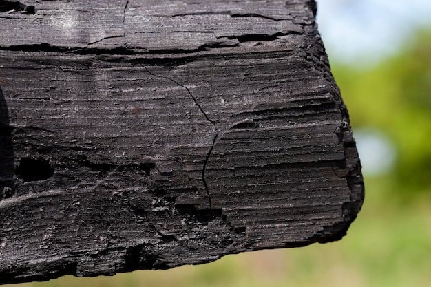 Coals for use during barbecue close up