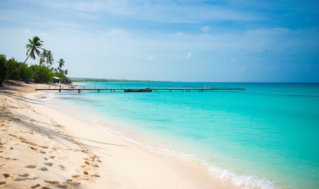 Coast of the Caribbean Sea. Travel around the world's paradises.