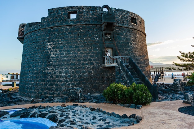 Coast defense tower of Caleta de Fuste, Fuerteventura, Canary Islands