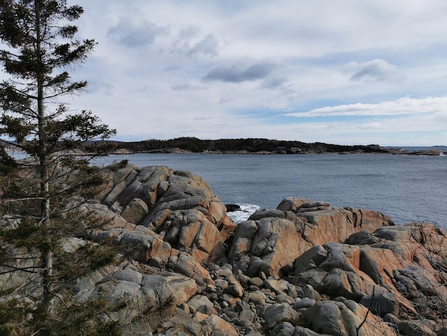 Coast landscape at Sommaroya, North Norway