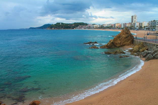 La costa di lloret de mar catalogna spagna