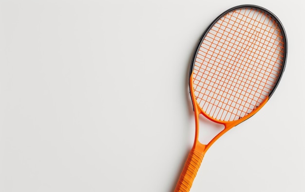 Coastal Adventure with Beach Tennis Racket On white Background