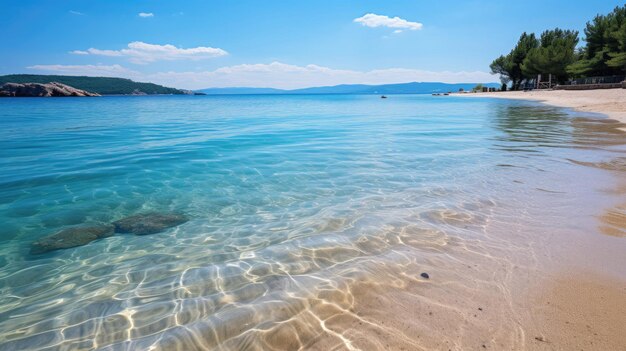 Coastal beach scene