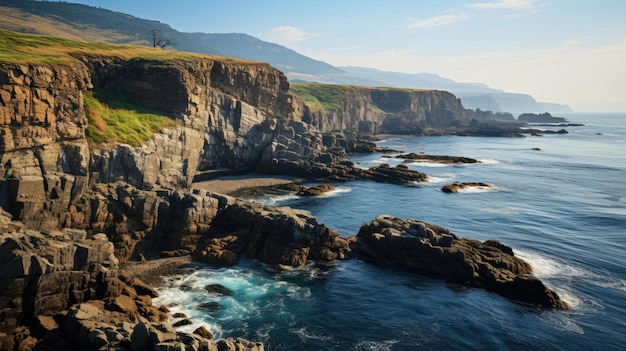 Coastal Cliff Scene