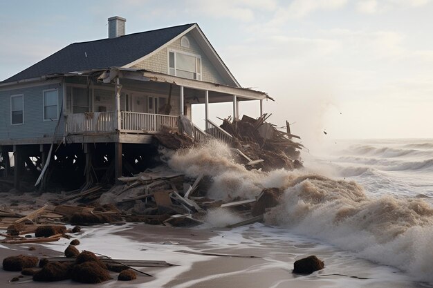 Photo coastal communities under mandatory evacuation orders ahead of a hurricane