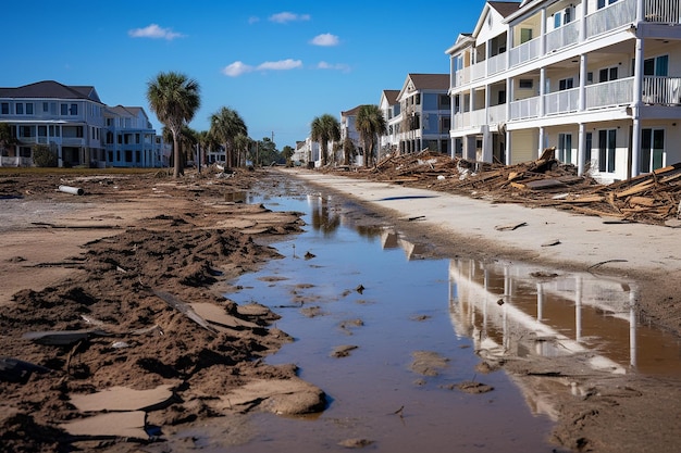 Coastal communities rebuilding and recovering in the wake of a hurricane