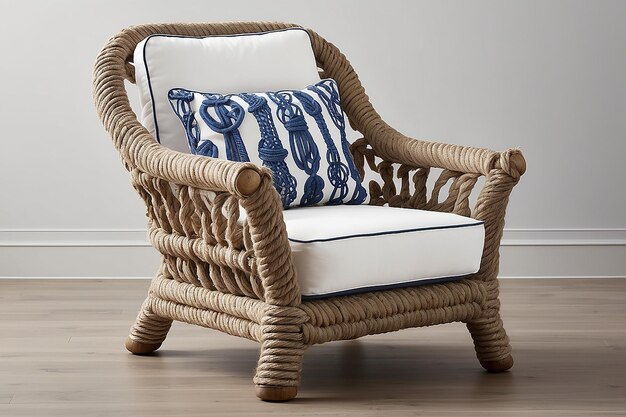 Coastal Nautical Rope Chair