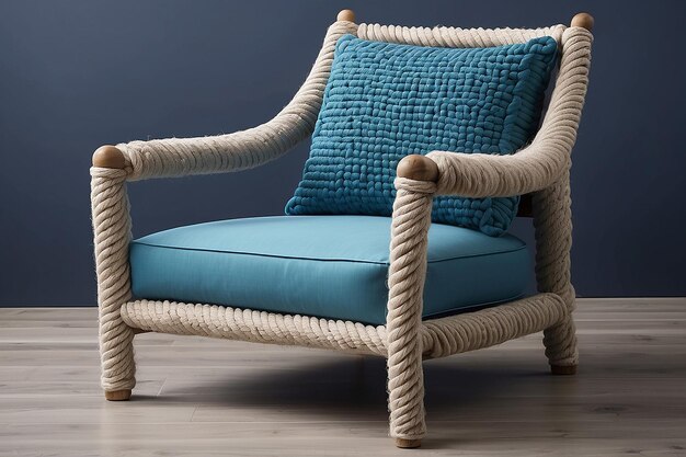 Coastal Nautical Rope Chair