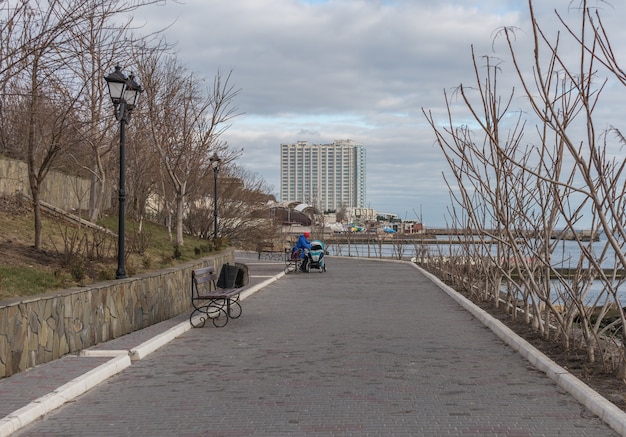 オデッサ、ウクライナの沿岸公園