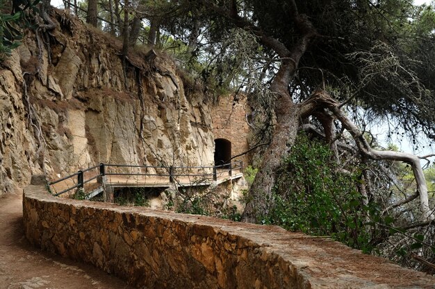 coastal path a beautiful route over the sea of the Costa Brava to walk in nature