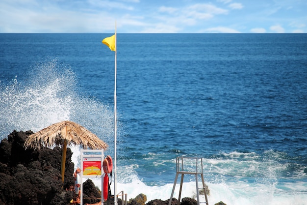 Photo coastal view in azores, portugal