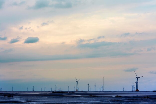 Coastal wind turbines