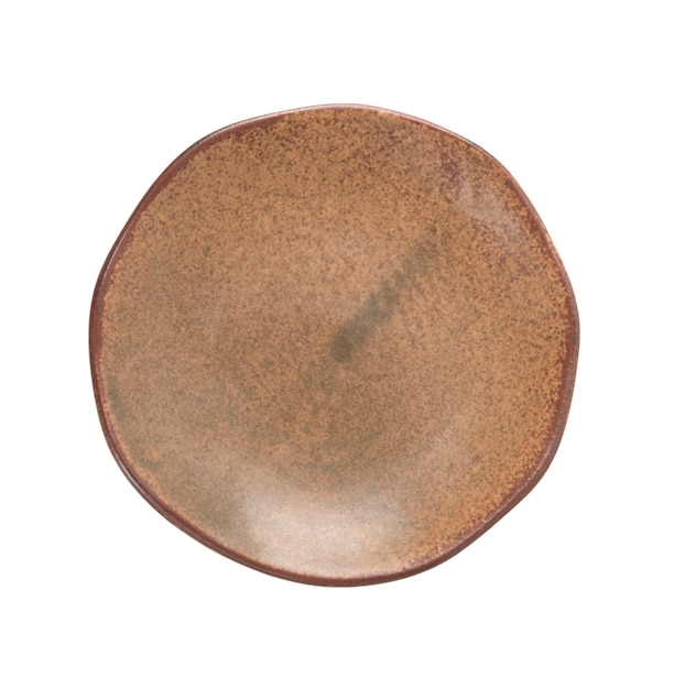 Coasters Craft ceramics on white isolated background with clipping path.