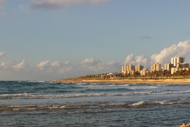 Coastline of Haifa. Carmel beach