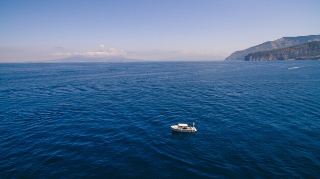 The coastline of Italy is from the air