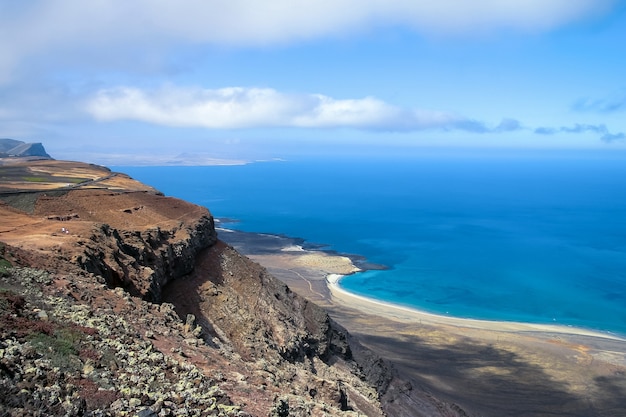 Photo coastline of lanzarote