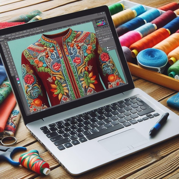 Coat Design op de laptop