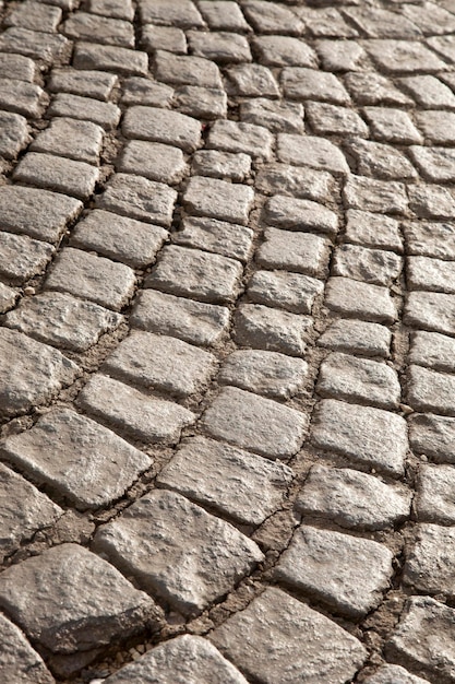 Cobbled Stones in Evening Sunlight