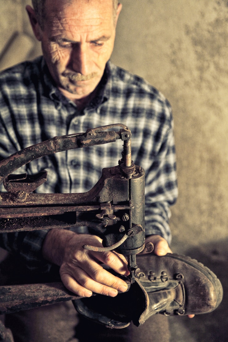 Photo cobbler at work