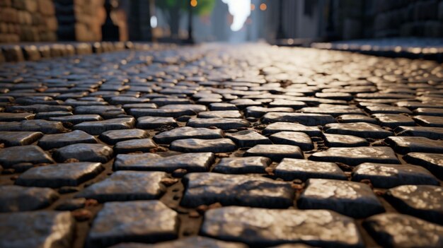 Photo cobblestone background