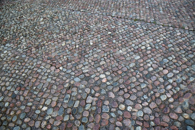 Photo cobblestone pavement in stockholm sweden