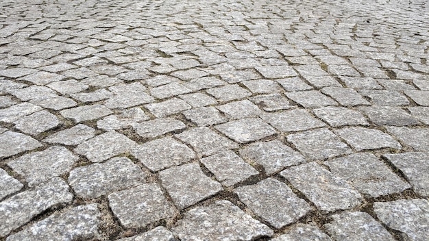 Cobblestone pavement texture background